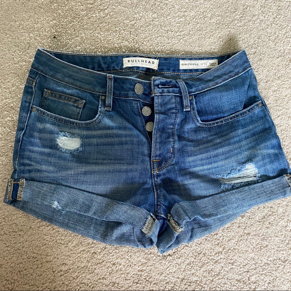 Bullhead denim girlfriend jean shorts